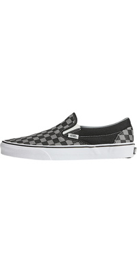 2026 Vans Classic Slip-on Shoes VN000EYEBPJ1 - Black / Pewter Check