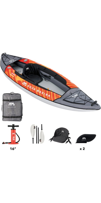 Aqua Marina Memba-330 1 Person Touring Kayak With Paddle Package