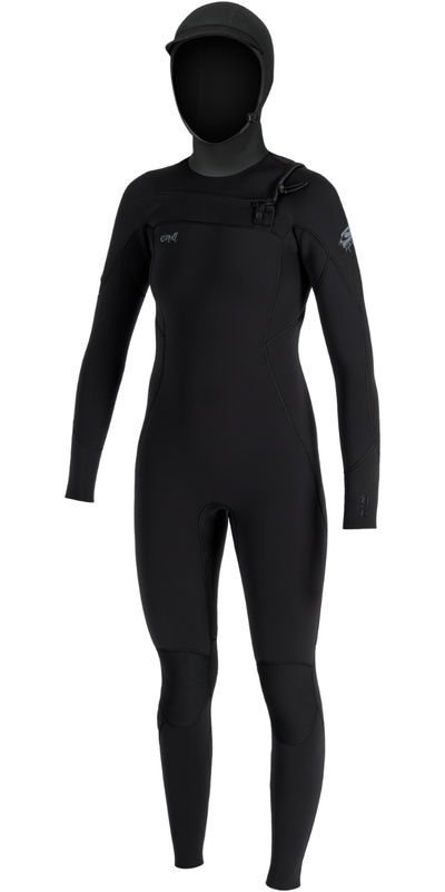 O'Neill Womens Epic 6/4mm Chest Zip Hooded Wetsuit