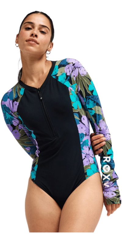 Roxy Womens Active PT Long Sleeve One-Piece Swimsuit