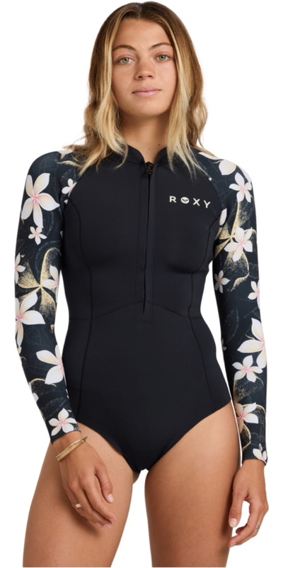 Roxy Womens Swell Natural 1mm Front Zip Long Sleeve Spring Wetsuit