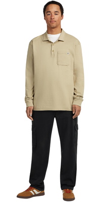 2026 ONeill Mens Originals Long Sleeve Polo 2600021 - Olive Blush