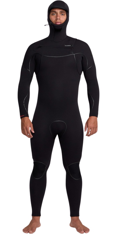 Quiksilver Mens Marathon Sessions 6/5/4mm Chest Zip Hooded Wetsuit