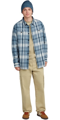 2026 ONeill Mens Must-Have Flannel Shirt 2650061 - Blue Big Check Plaid
