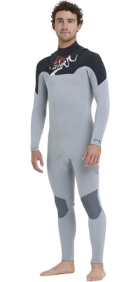 2026 Quiksilver Mens Young Guns 4/3mm Chest Zip Wetsuit EQYW103248 - Quarry