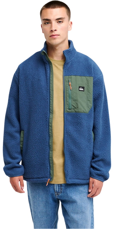Quiksilver Mens Clean Coast Full Zip Fleece