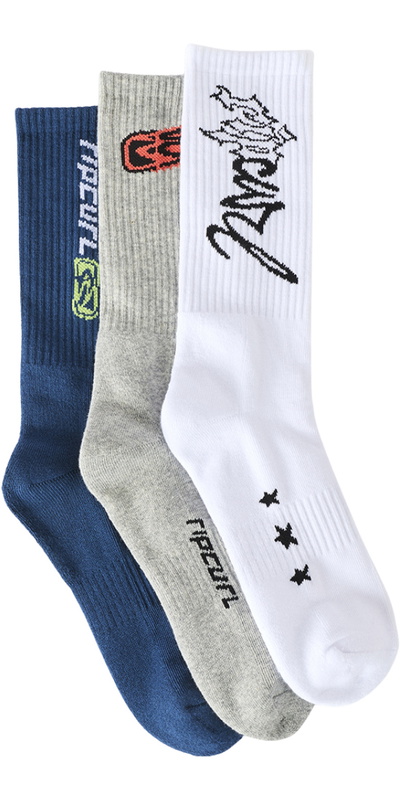 Rip Curl Herre Retro Crew Sock 3 Pak