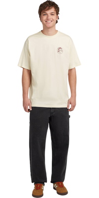 2026 ONeill Mens Originals Retro Back Print T-Shirt 2850384 - Linen White