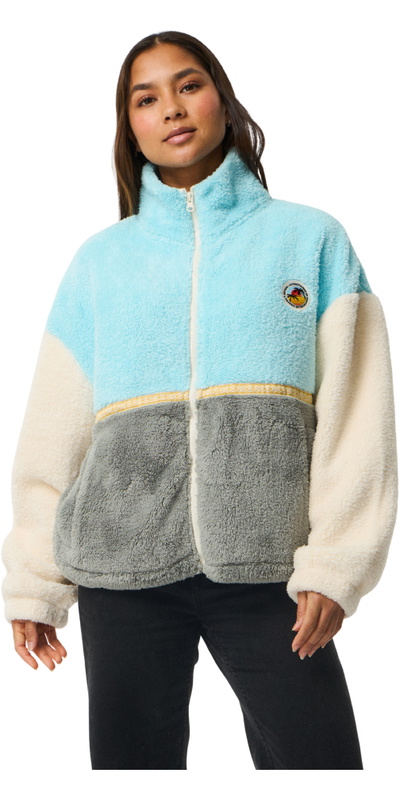 Rip Curl Womens Surf Revival Heritage Polar Zip Thru Fleece