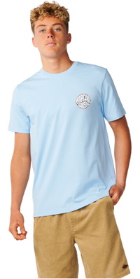 2026 Rip Curl Mens Streamline Chest Logo T-Shirt 13KMTE - Blue Bell