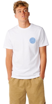 2026 Rip Curl Mens Streamline Chest Logo T-Shirt 13KMTE - White