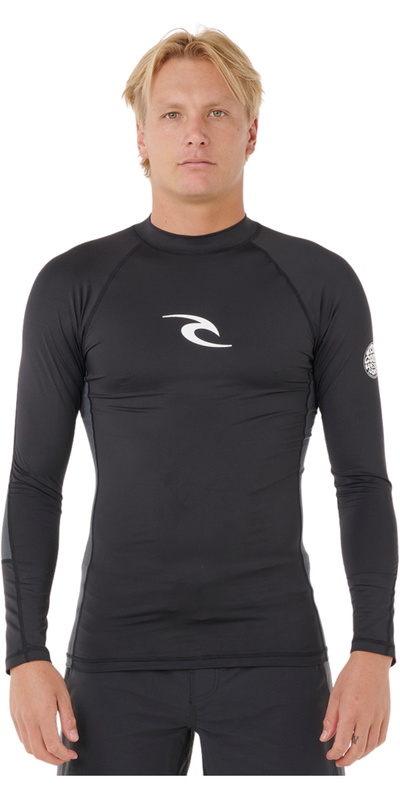 Rip Curl Mens Waves UPF Perf Long Sleeve Rash Vest