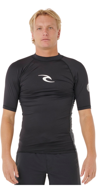 Rip Curl Mens Waves UPF Perf Short Sleeve Rash Vest
