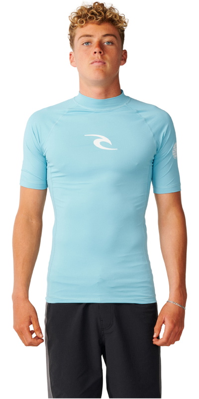 Rip Curl Mens Waves UPF Perf Short Sleeve Rash Vest