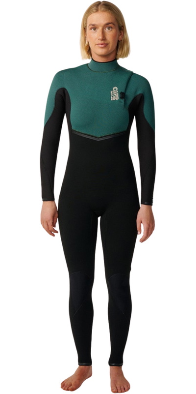 Rip Curl Womens E-Bomb 4/3mm Zip Free Wetsuit