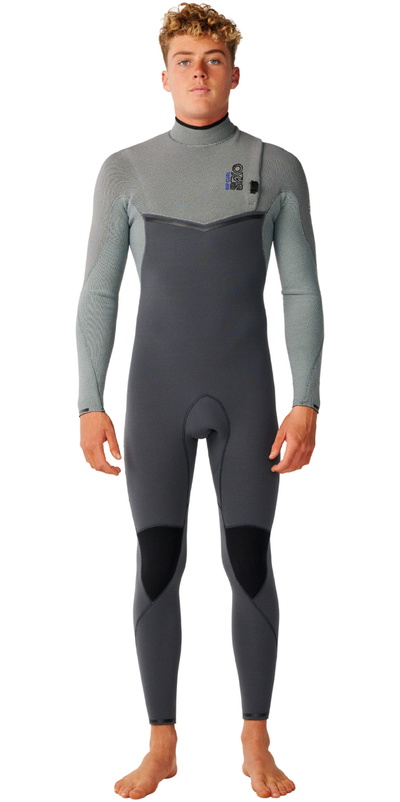 Rip Curl Mens E-Bomb 4/3mm Zip Free Wetsuit