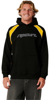 2026 Rip Curl Mens Archive Panel Ride Hoodie 0D1MFL - Black