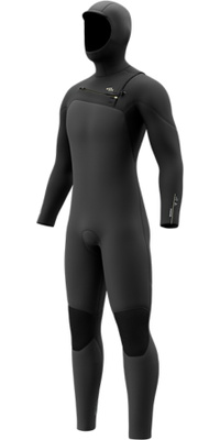 2026 Mystic Mens Motion 5/3mm Chest Zip Hooded Wetsuit 35000.270005 - Black