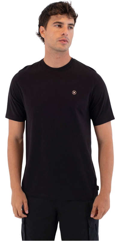 Hurley Mens Printing Press Icon Circle Short Sleeve T-Shirt