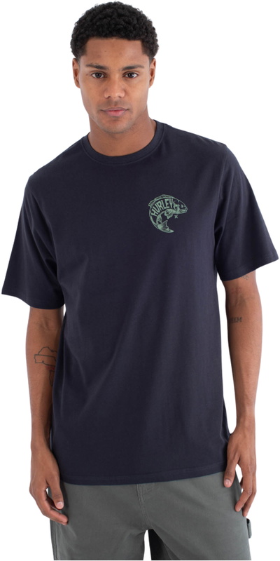 Hurley Mens Printing Press Serrot Short Sleeve T-Shirt