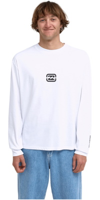 2026 Billabong Mens Bracket OG Long Sleeve T-Shirt EBYZT00666 - White
