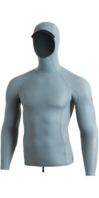 2026 Florence Marine X Mens Windshield Long Sleeve Hooded Rash Vest 2.0 FMSS00051 - Light Sea Blue