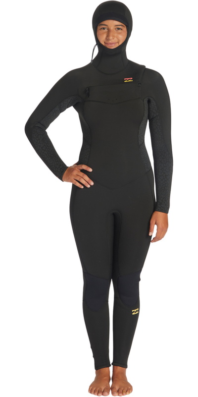 Billabong Womens Synergy 5/4mm Chest Zip Hooded Wetsuit
