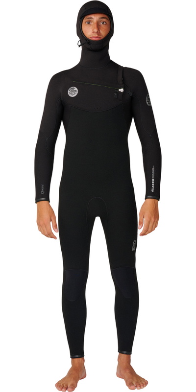 Rip Curl Mens Elasto 5/4mm Chest Zip Hooded Wetsuit