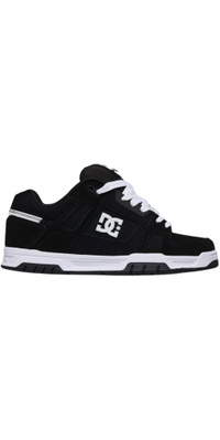 2026 DC Shoes Mens Stag Trainers 320188 - Black / Black / White