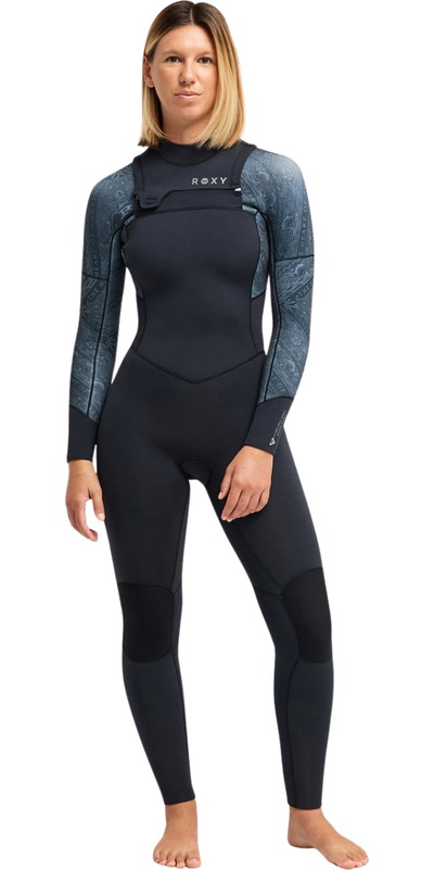 Roxy Womens 4/3mm Swell Natural Chest Zip Wetsuit