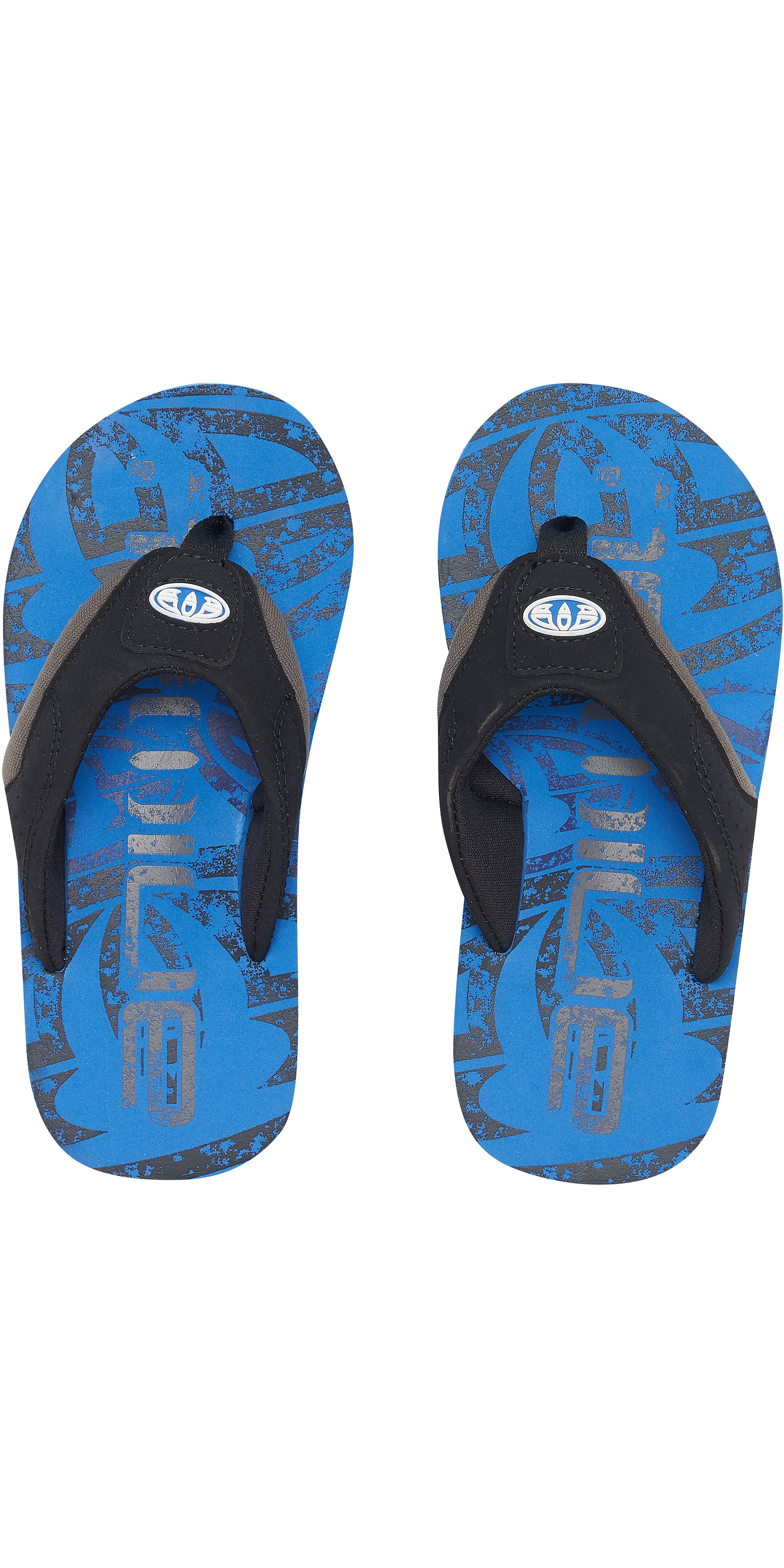 Animal Jekyl Logo Boys Kids Junior Flip FlopsOrange//Navy