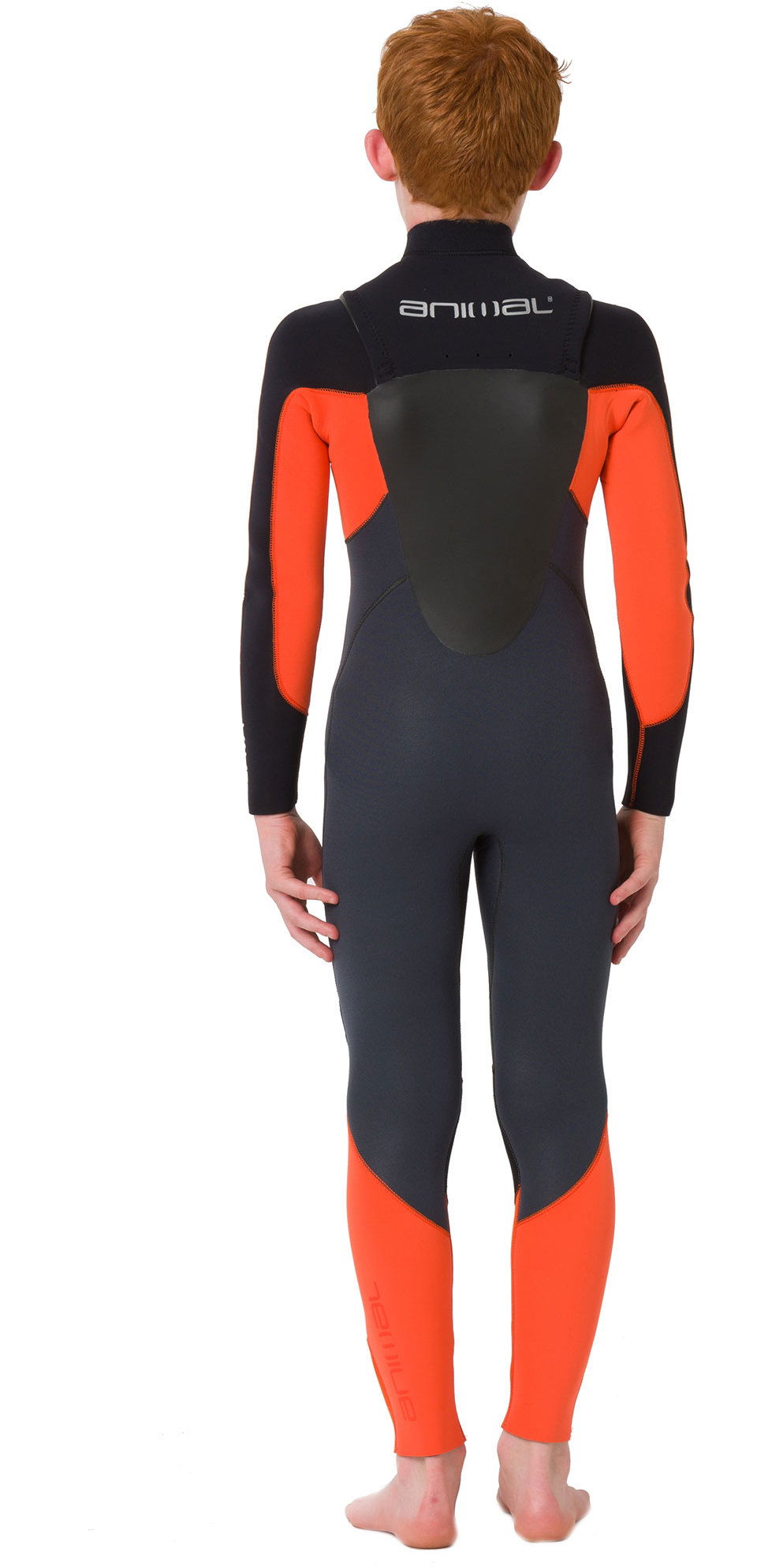 2019 Animal Junior Boys Lava 4/3mm GBS Chest Zip Wetsuit Graphite