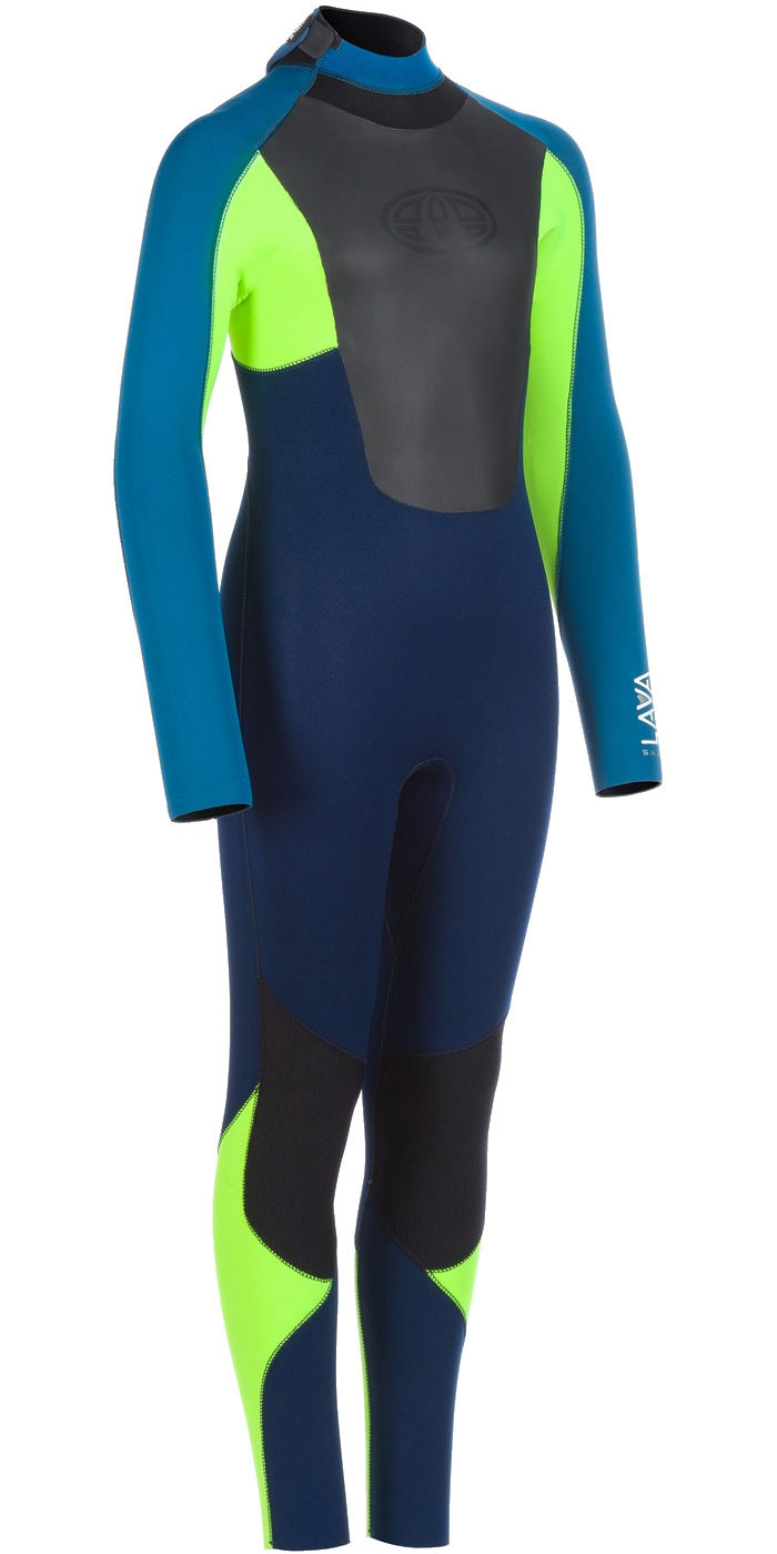 2020 Animal Junior Lava 5/4/3mm Back Zip Wetsuit AW0SS601 Dark Navy