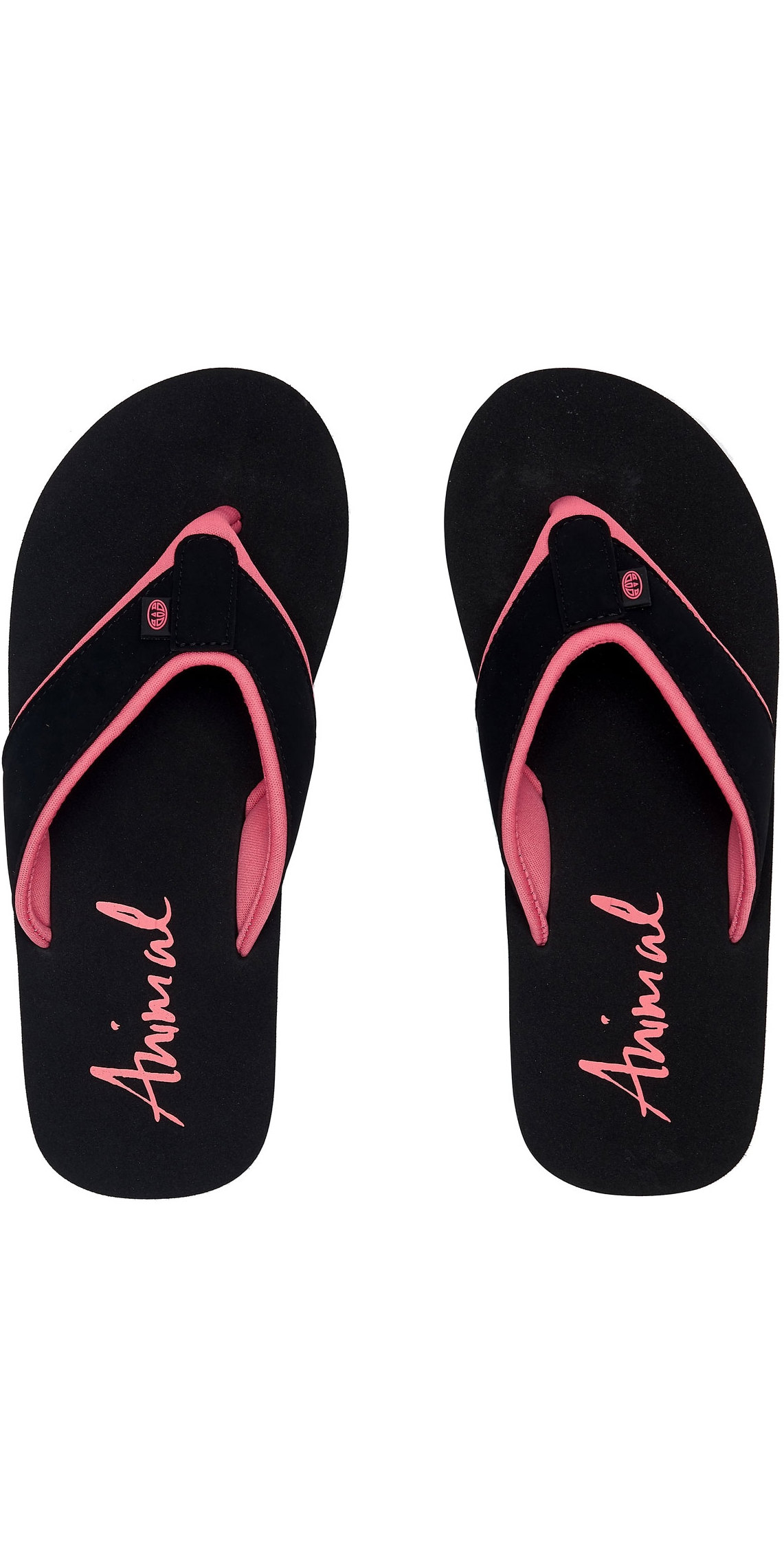 2020 Animal Womens Swish Block Flip Flops / Sandals FM0SS301 - Black ...