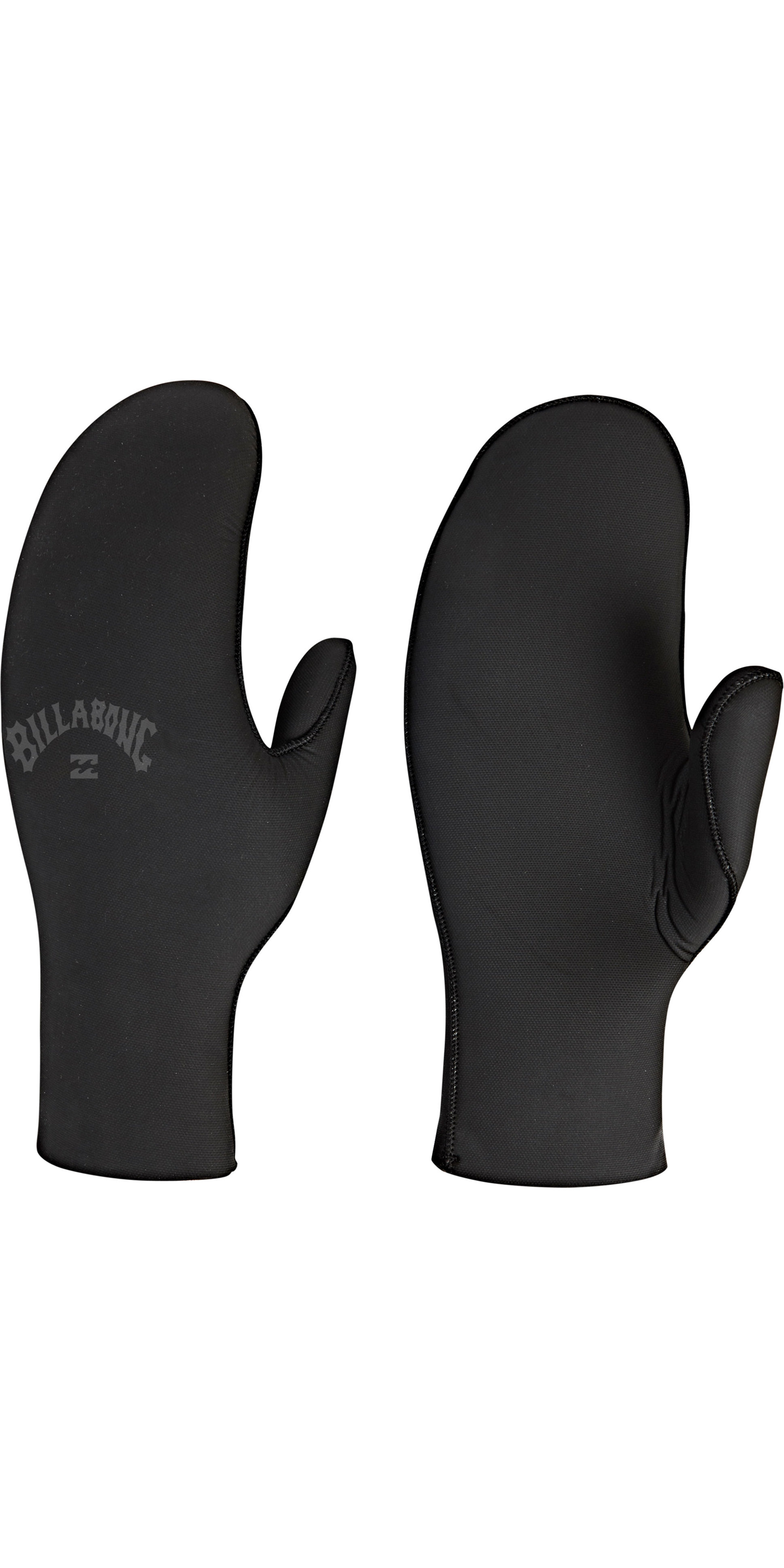 black mitten gloves