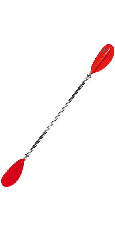 Bravo KWB 220cm 2 Piezas Pala Curva Aluminio Kayak Paddle Red