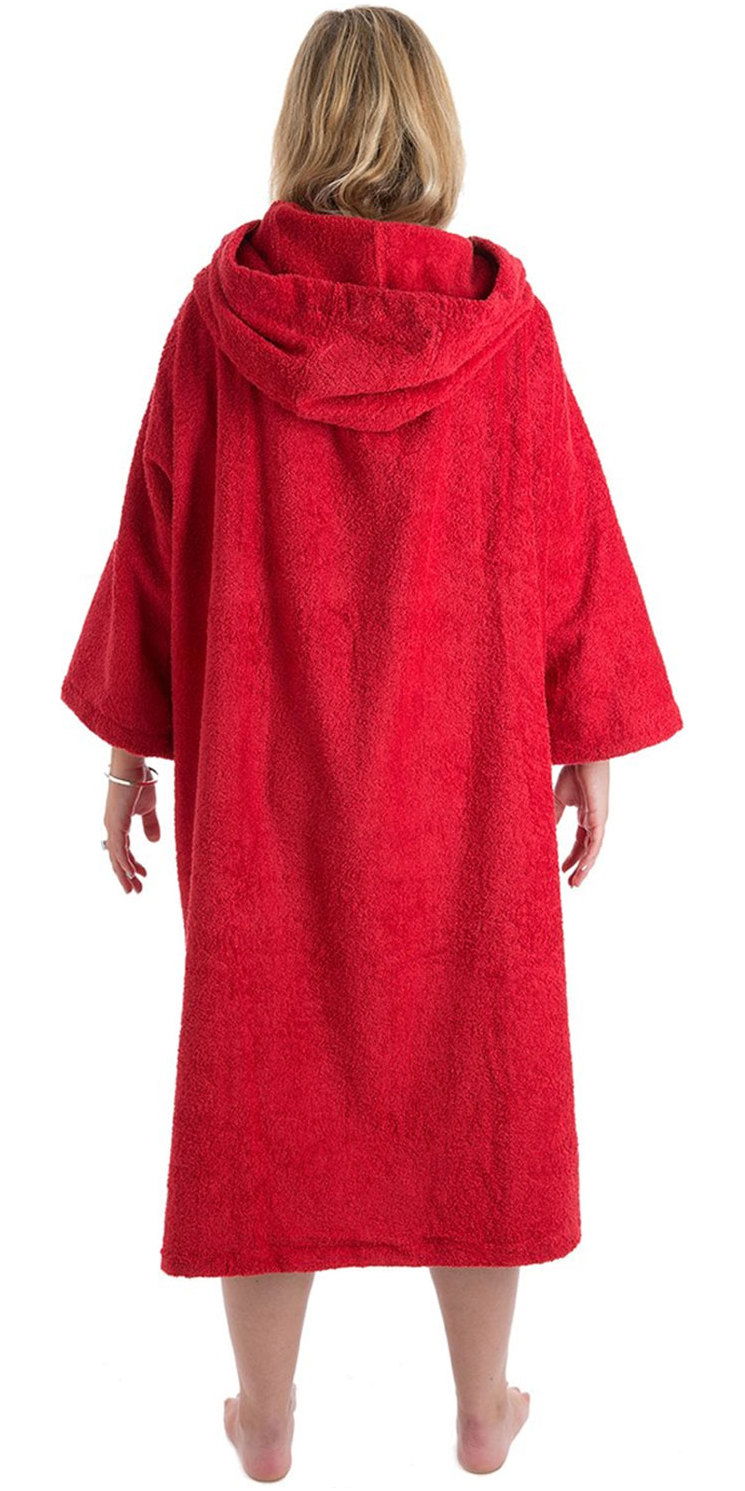 2019 Dryrobe Short Sleeve Towel Change Robe / Poncho Red SS TD R