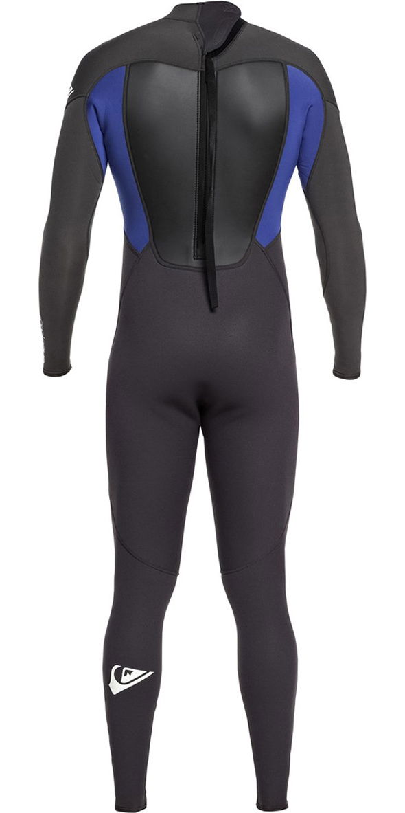 2019 Quiksilver Prologue 4/3mm Back Zip Wetsuit Black / Nite Blue