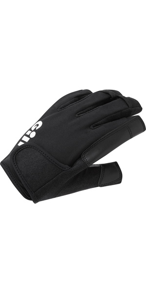 2026 Gill Championship Short Finger Sailing Gloves - Black