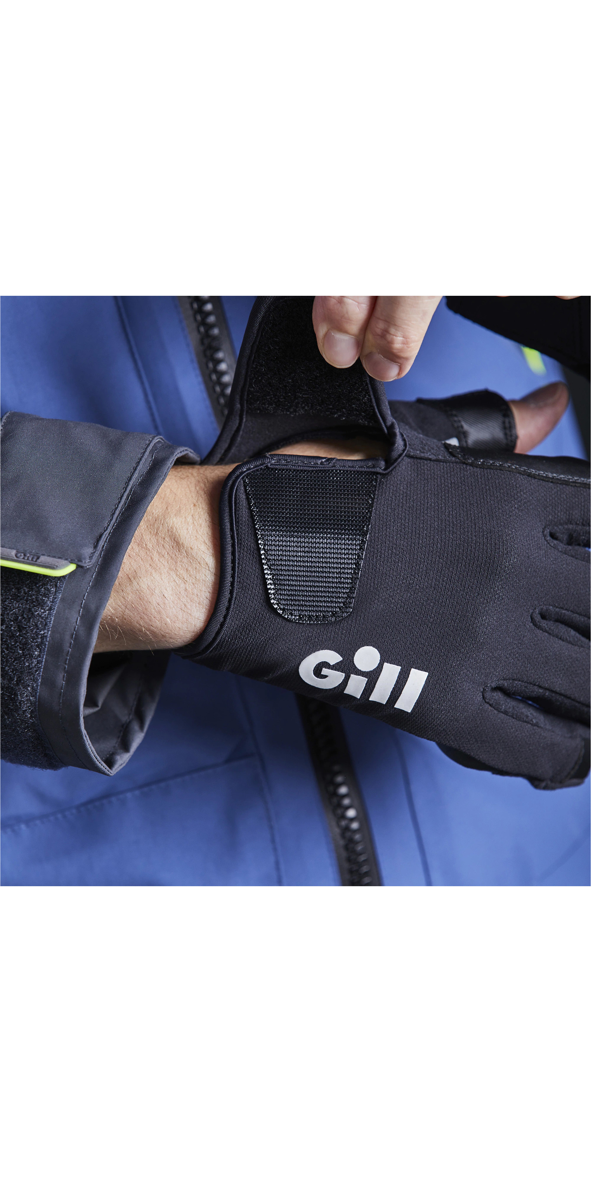 Gill Championship Short Finger Sailing Gloves - Black