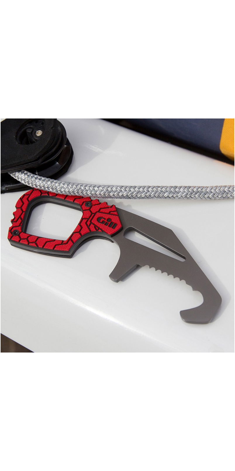 2018 Gill Harness Rescue Tool Shackle Key Knife Titanium Mt008 Red