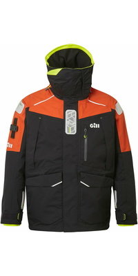 2025 Gill Mens OS1 Ocean Sailing Jacket OS13J - Graphite / Orange