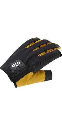 2026 Gill Pro Long Finger Sailing Gloves 7453 - Black