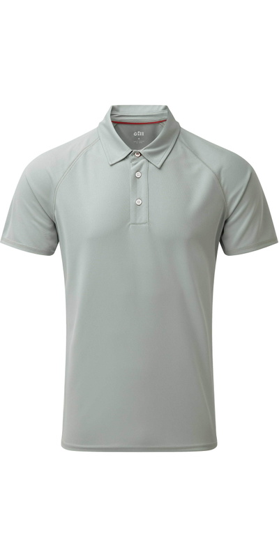 Gill Mens UV Tec Polo Top Grey