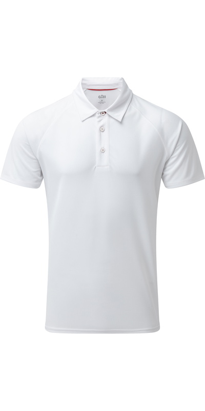 Gill Mens UV Tec Polo Top White