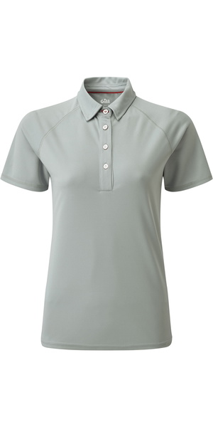 2026 Gill Womens UV Tec Polo Top Grey UV008W