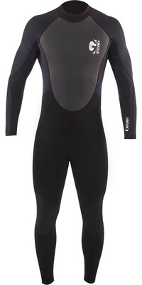 2026 Gul Junior G-Force 3mm Back Zip Flatlock Wetsuit GF1307-B7 - Black