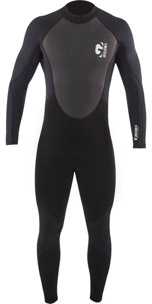 2026 Gul Junior G-Force 3mm Back Zip Flatlock Wetsuit GF1307-B7 - Black
