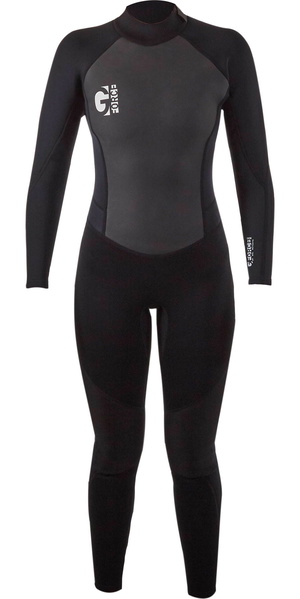 2025 Gul Junior Chicas G-Force 3mm Flatlock Neopreno GF1308-B7 - Black