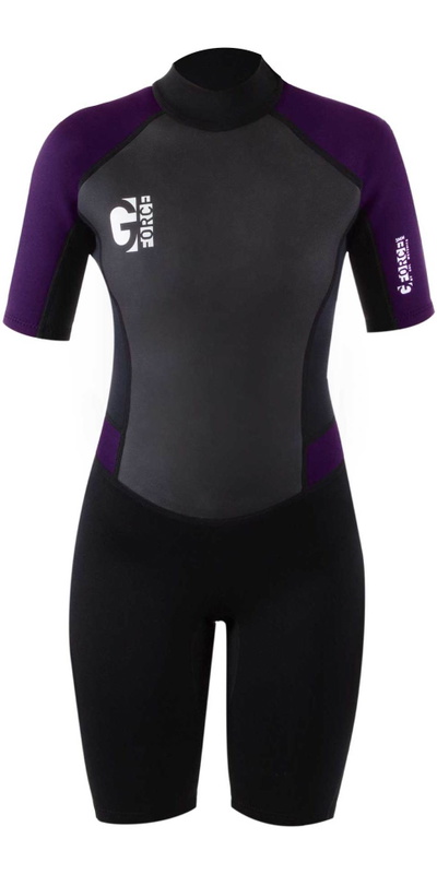 GUL Dames G-Force 3mm Rug Ritssluiting Shorty Wetsuit